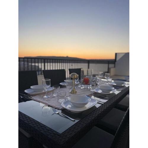 Seafront Penthouse with Large Terrace and Panoramic Views-Mellieha Bay Ghadira