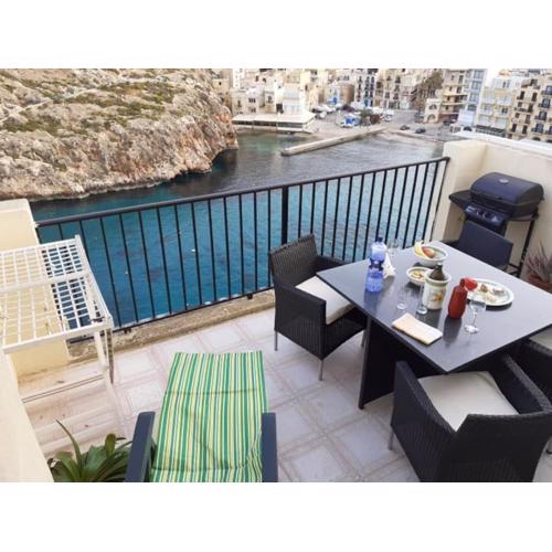 Seafront Penthouse with Terrace in Xlendi, Gozo