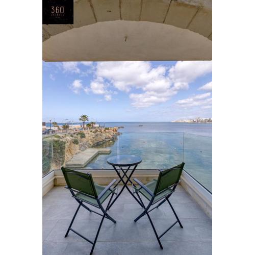 Seafront, studio home with private seaview terrace by 360 Estates