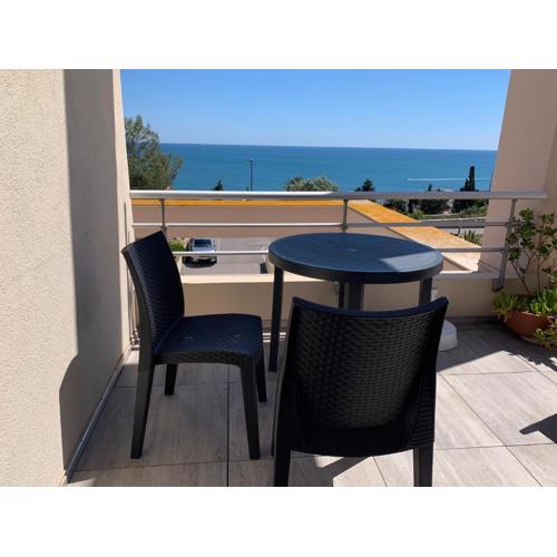 Sète - vue mer imprenable, piscine, calme