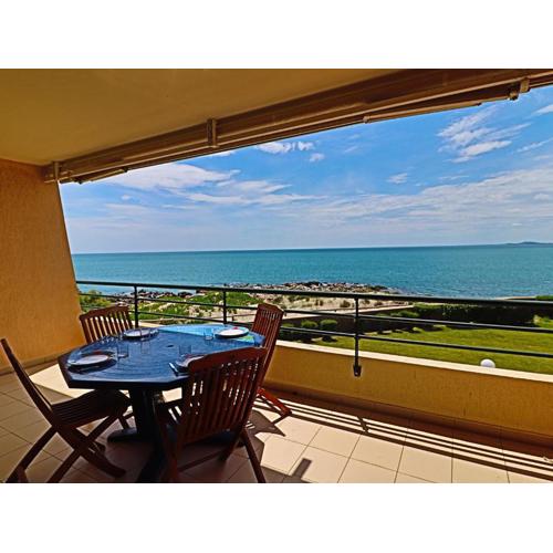 Sète: 2 pièces cabine, 4 pers, terrasse front de mer - FR-1-472A-215