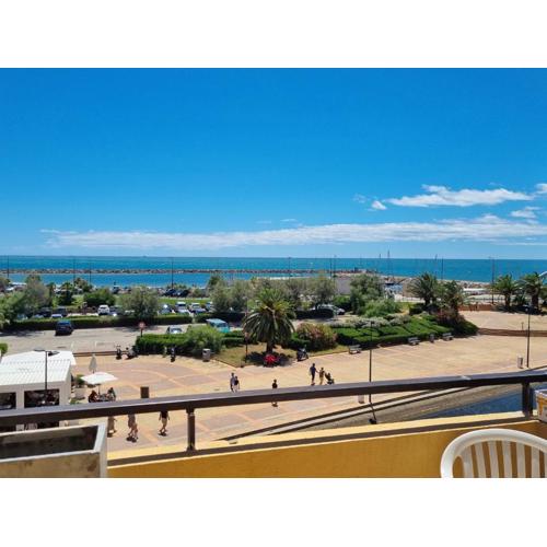 Sète vue mer linge fourni