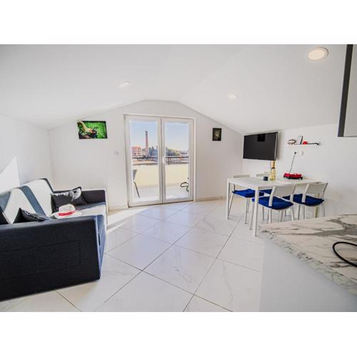 Sleek and Stylish Umag Apartments with Sea View - Two Bedroom Apartment with Terrace