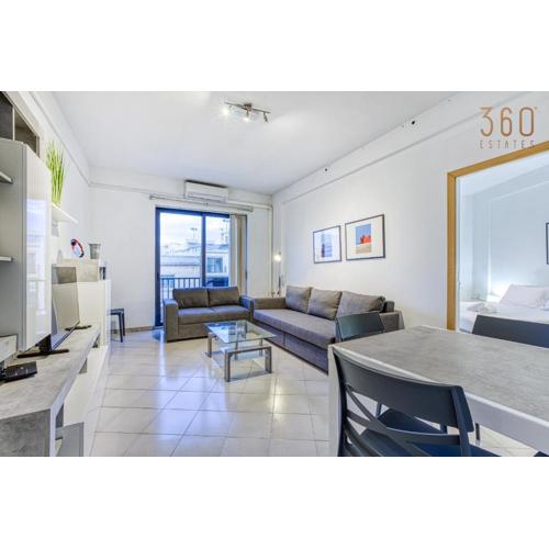 Sliema 1BR Gem, Prime Location & Balcony Views by 360 Estates