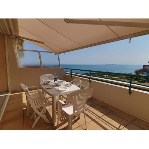 Spacieux 34m² avec clim, WIFI, loggia et terrasse pour 6 pers à Sète - FR-1-472A-182