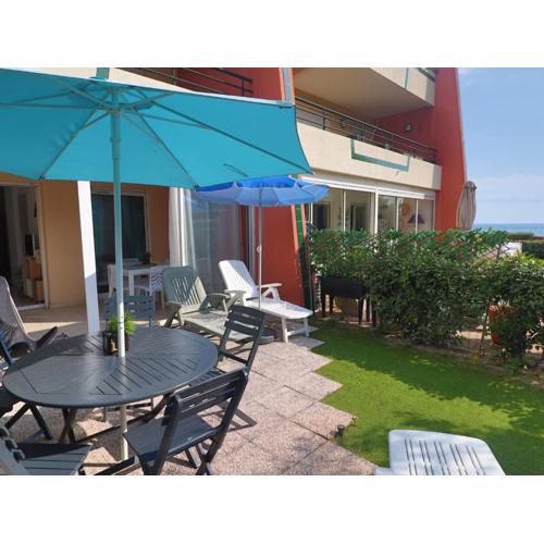 Spacieux T2 cabine avec jardin, loggia, terrasse et box privé à Sète - FR-1-472A-225