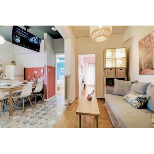 Spacious Central Flat☆3min to Metro☆AC|Netflix|PC