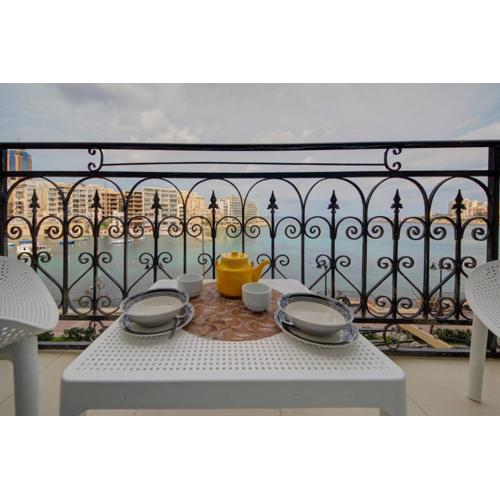 St Julians 2 Bedroom Apartment with Commanding Seaviews by ShortletsMalta