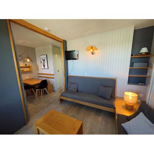 Studio 26m² skis aux pieds, 4 pers, Plagne Villages - FR-1-181-2833