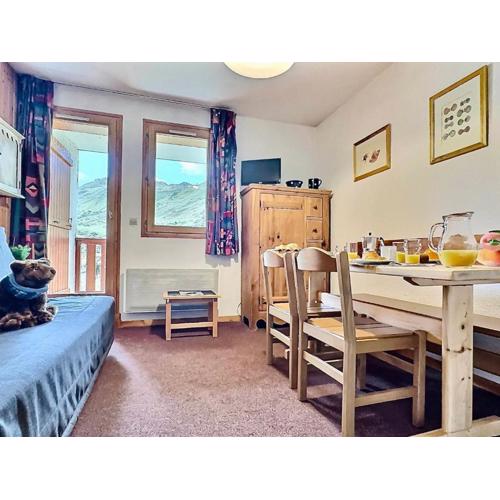 Studio 4 pers. à Tignes au pied des pistes, balcon et animaux acceptés - FR-1-411-391