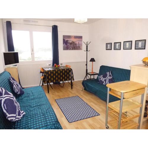 Studio à 50m de la plage, 3 couchages, parking gratuit, animaux acceptés - FR-1-224C-73