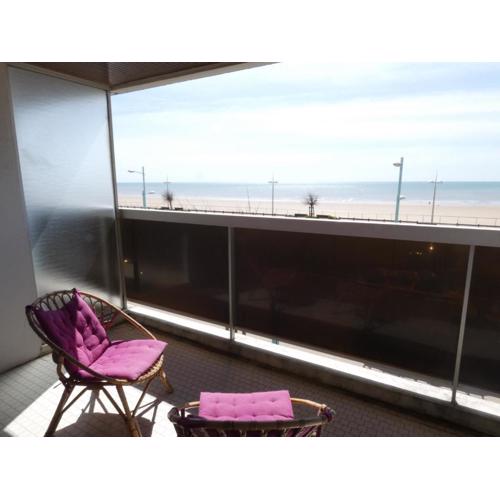 Studio avec alcôve, face mer, 50m de la plage avec balcon et garage privé à Saint-Jean-de-Monts - FR-1-323-417