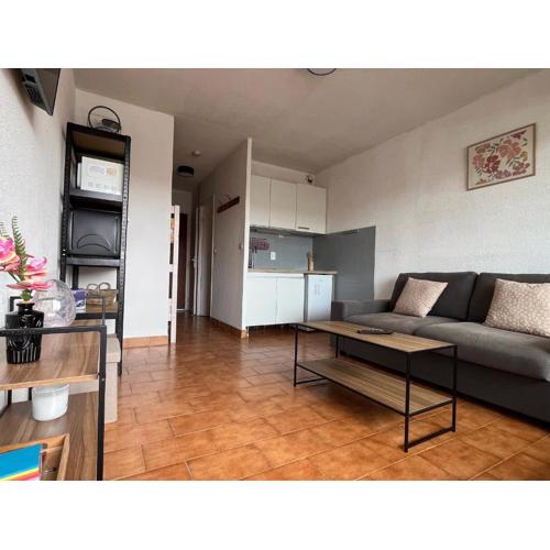 Studio cabine avec parking privé et animaux admis à Sète - FR-1-338-622