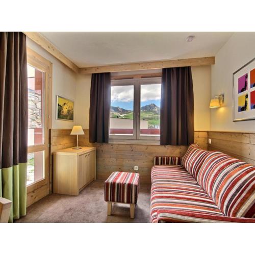 Studio cabine chaleureux, 4 pers, balcon, vue montagnes, près des pistes, spa - FR-1-455-184