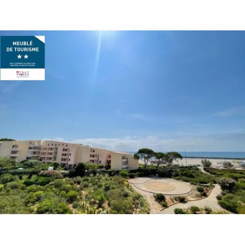 Studio cabine climatisé face plage avec parking et animaux admis - FR-1-338-536