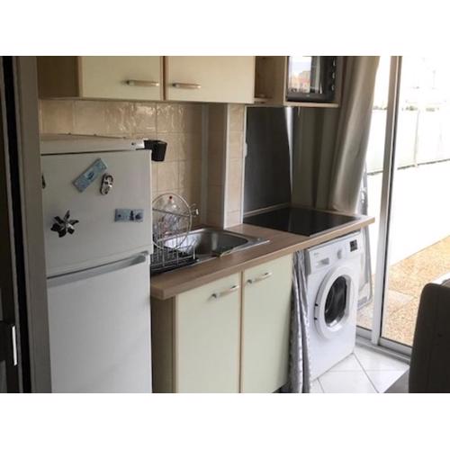 Studio cabine climatisé, terrasse et parking proche plage - FR-1-338-604