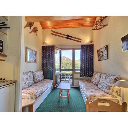 Studio-cabine équipé au pied des pistes à Belle Plagne - FR-1-455-221