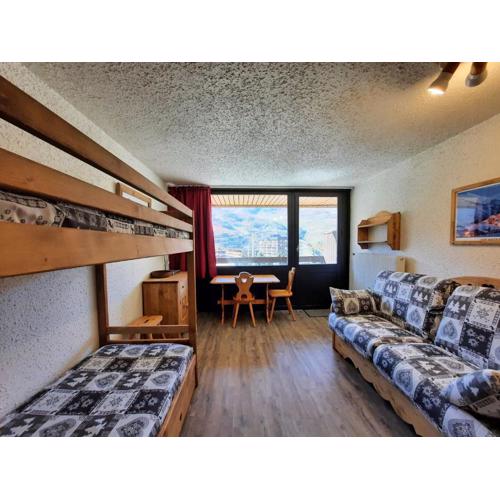 Studio Confort pour 3 avec Balcon Sud, Pied des Pistes, Animaux Acceptés - FR-1-452-289