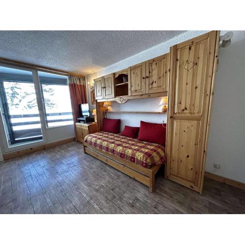 Studio confortable pour 4 avec vue pistes, Ski-in/Ski-out - FR-1-452-356