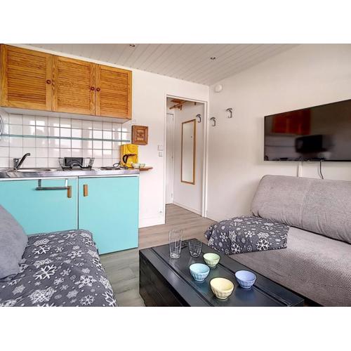 Studio cosy au pied des pistes, 2 pers, centre, ski, animaux admis - FR-1-344-1010