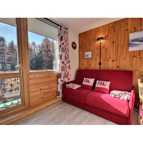 Studio divisible au pied des pistes avec balcon, WiFi et lave-linge - FR-1-455-250