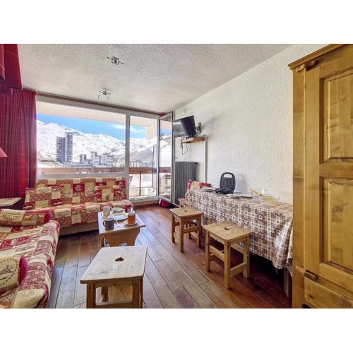 Studio lumineux, ski aux pieds, balcon sud, 24 m², 4 pers, 2 flocons argent - La Croisette, Les Belleville - FR-1-344-1180