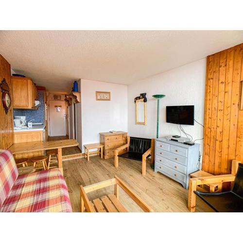 Studio lumineux, skis aux pieds à Tignes Val Claret, balcon, proches commerces & écoles de ski - FR-1-502-499