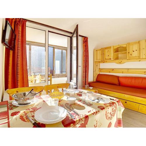 Studio lumineux skis aux pieds avec balcon et WIFI - FR-1-344-902