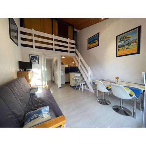 Studio Mezzanine 4 Pers, Plage à 50m, Parking Privé - FR-1-224C-591