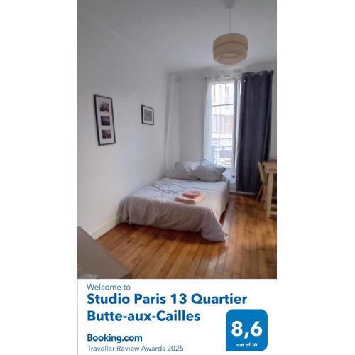 Studio Paris 13 Quartier Butte-aux-Cailles