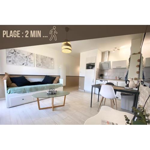 Studio récent proche de la mer