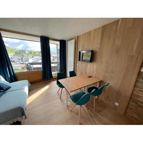 Studio rénové 2 adultes 2 enfants - Tignes Lavachet - Vue Montagne plein sud