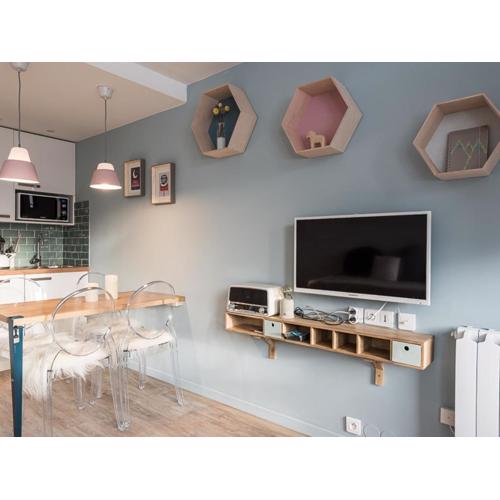 Studio rénové pour 4 personnes, proche pistes et commerces, balcon, WIFI, animaux acceptés - FR-1-502-388