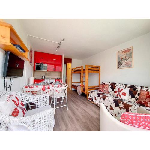 Studio rénové skis aux pieds, balcon, 3 pers, non-fumeur - FR-1-344-1007