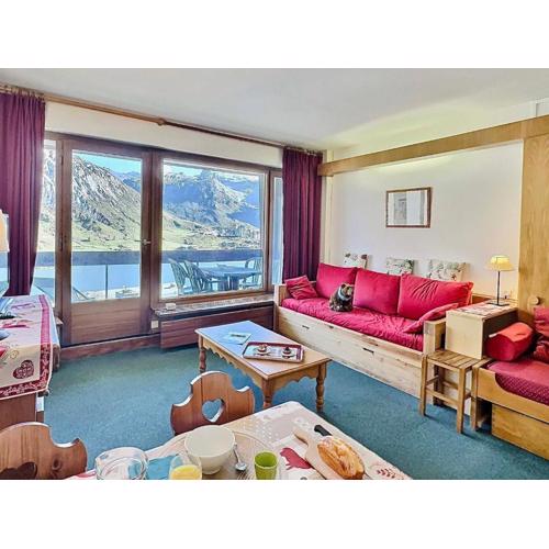Studio skis aux pieds pour 4, proche commerces et balcon sud à Tignes - FR-1-411-440