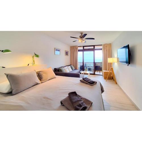 Studio with balcony and sea view