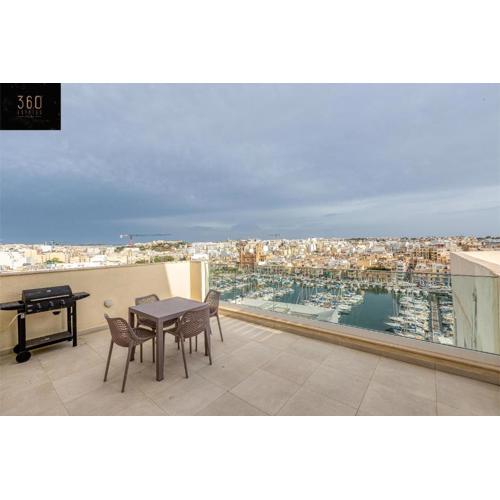 Stunning 2BR penthouse with harbour view & BBQ by 360 Estates
