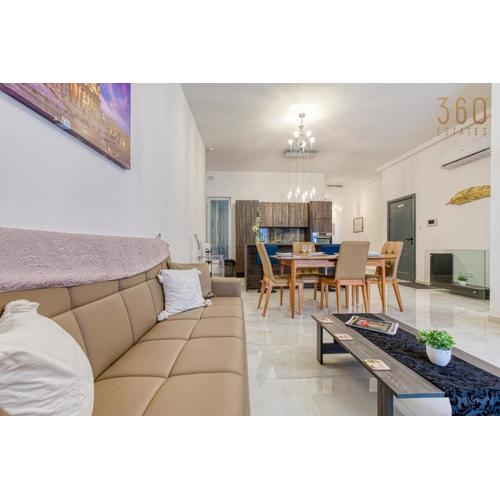Stunning 2BR Penthouse with terrace in Mosta by 360 Estates