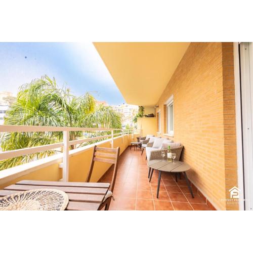 Stylish 2BR with big terrace near beach and golf
