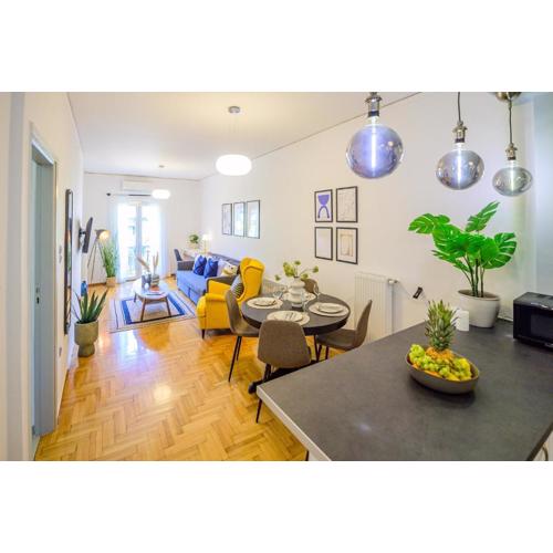 Stylish Peaceful 2 BR Retreat Next to Acropolis & Metro