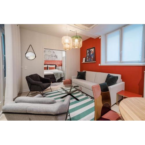 SUITE SARTRE : au cœur de la Rive Gauche, neuf, design, 2/4 personnes