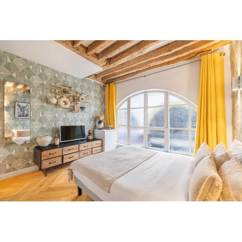 Superb Historical Studio next to Louvre and Opera