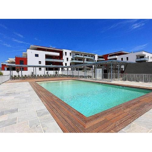 Superbe 4 pièces climatisé avec terrasse, parking et piscine à 50m de la plage - Sète - FR-1-472-194