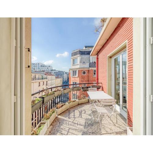 Superbe chambre avec terrasse dans un appartement partagé dans le centre de Paris