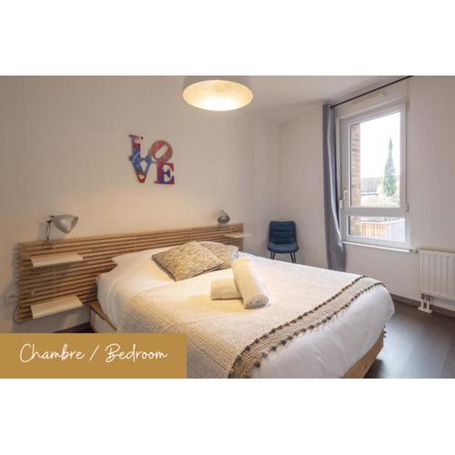 T2 - Balcon -15 min centre ville et Allemagne