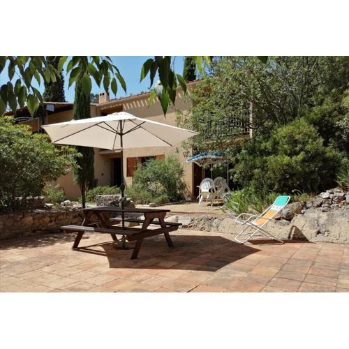 T2 36 m2, RdC de villa, clim, gd jardin clos, animx ok, quartier Mt Faron très calme, wifi, parking