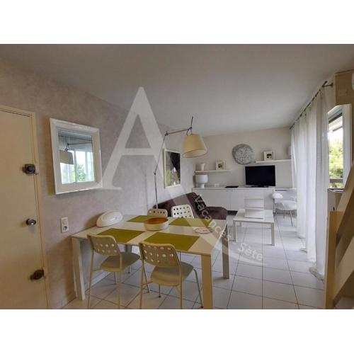 T2 avec espace nuit en mezzanine et 2 terrasses