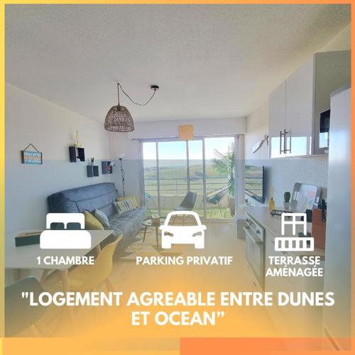 T2 face dunes et ocean - Proche Golf et Thalassothérapie