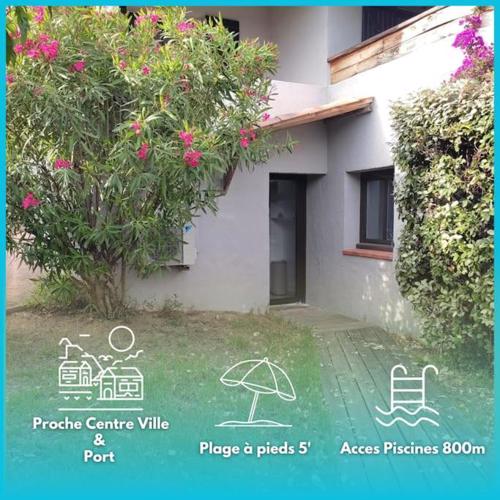 T2, Picculu - Jardín, piscina, 4 pers, parking