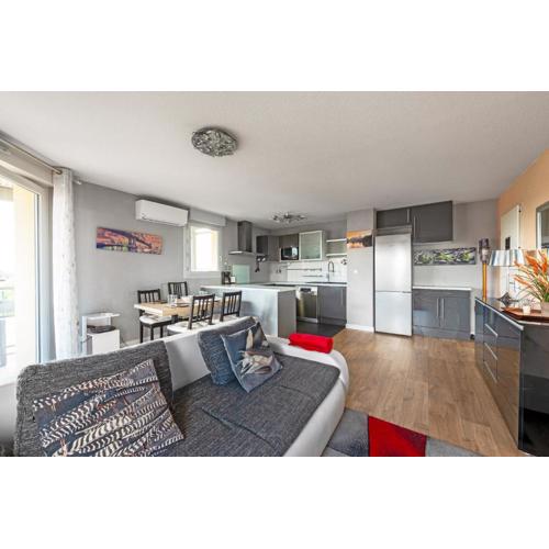 T3 - 2 places de parking - balcon - Climatisation
